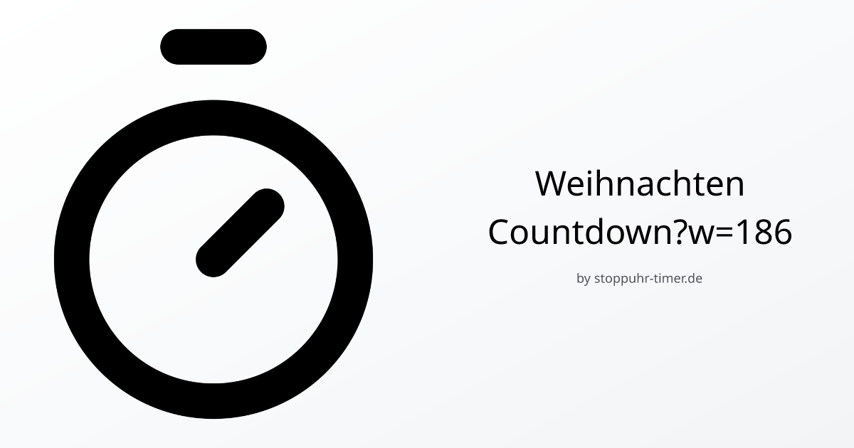Weihnachten Countdown Stoppuhr Timer de Weihnachten Countdown Stoppuhr Timer de